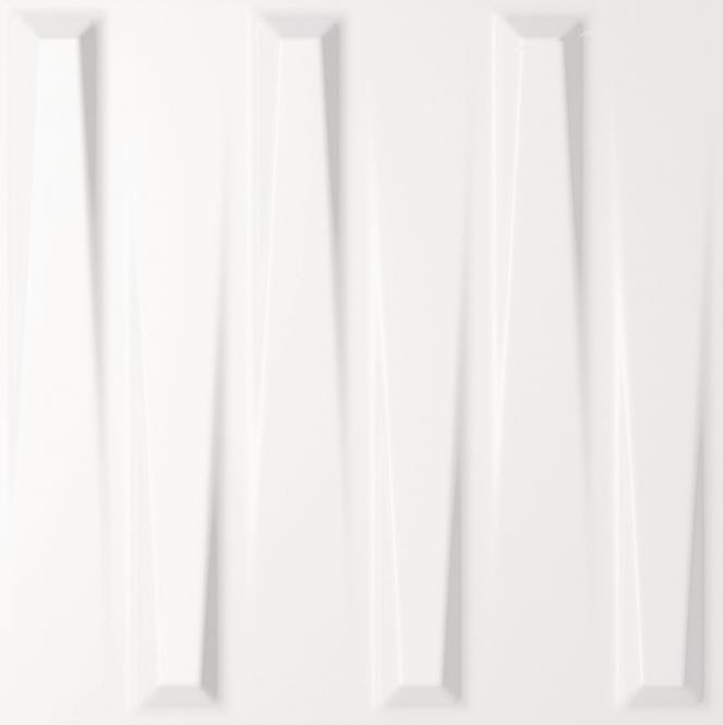 Dekorfliese Dutton White Gloss 25/25