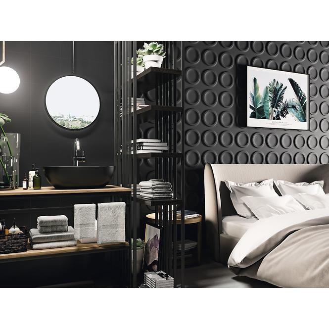 Dekorfliese Opal Black Gloss 25/25