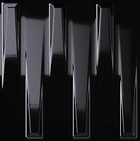 Dekorfliese Dutton Black Gloss 25/25