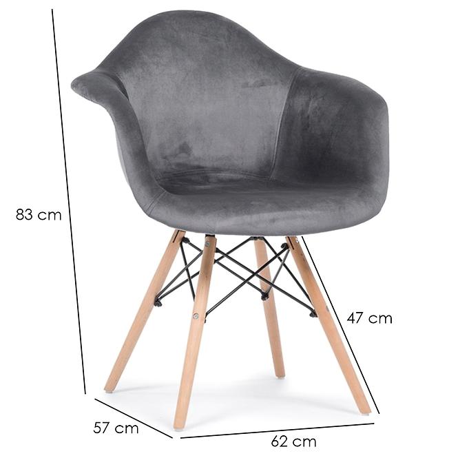  Stuhl Moskwa Grau