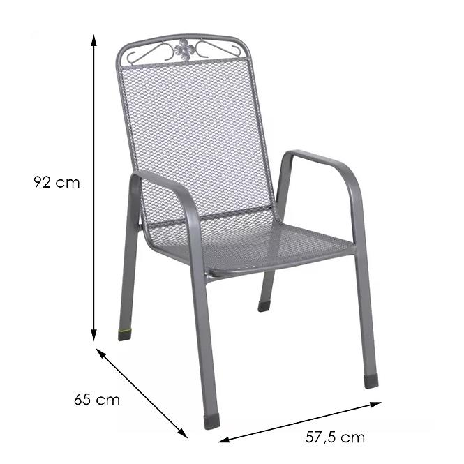 Garten Metallstuhl 57.5x65x92 cm