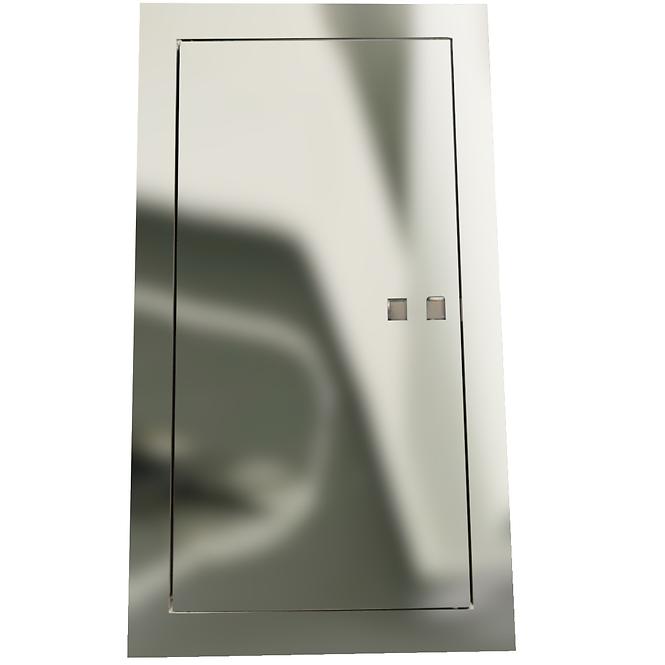 Kamintür 14x14 aus Edelstahl 