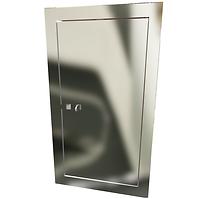 Kamintür 15x30 aus Edelstahl 