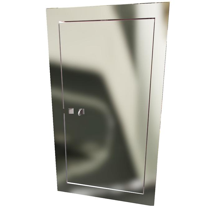 Kamintür 15x30 aus Edelstahl 