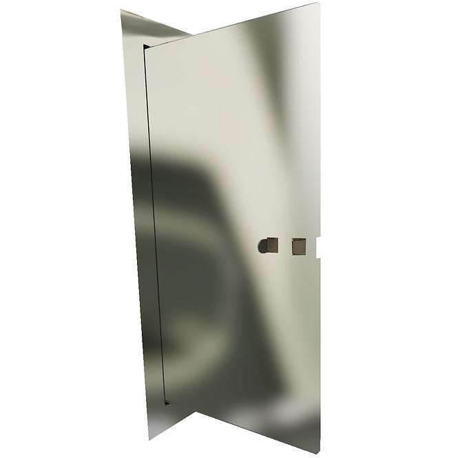 Kamintür 15x30 aus Edelstahl 