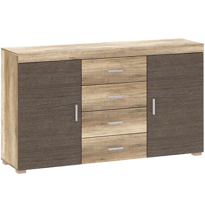 Kommode Tom 150cm Country Grau/Arusha Venge