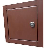 Kamintür für die Einlage 14x14 braun
