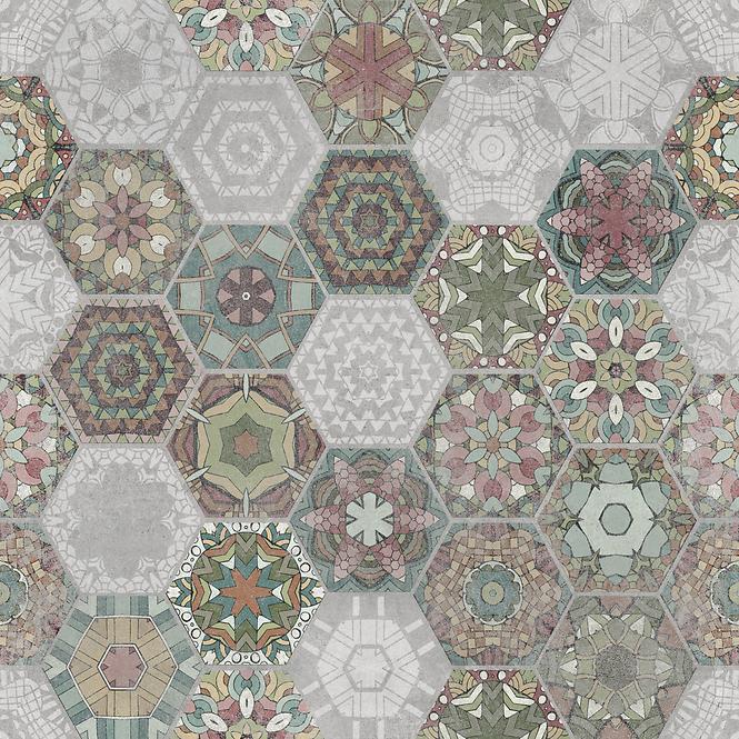 Bodenfliese Patchwork hexagon colour 60/60 REKT.