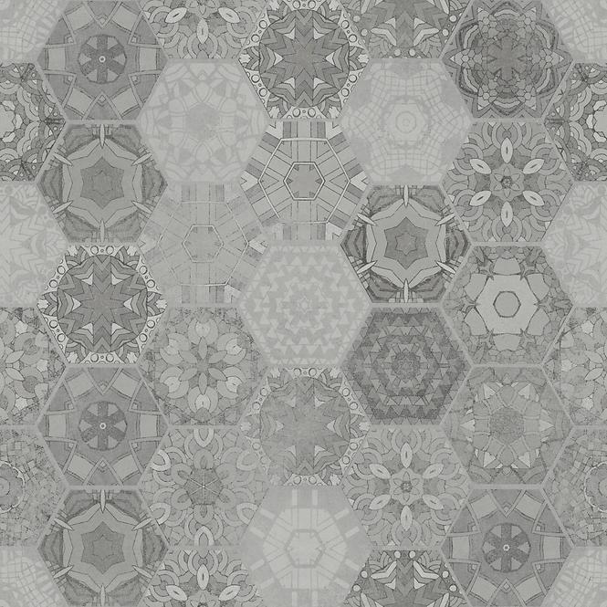 Bodenfliese Patchwork hexagon grey 60/60 REKT.