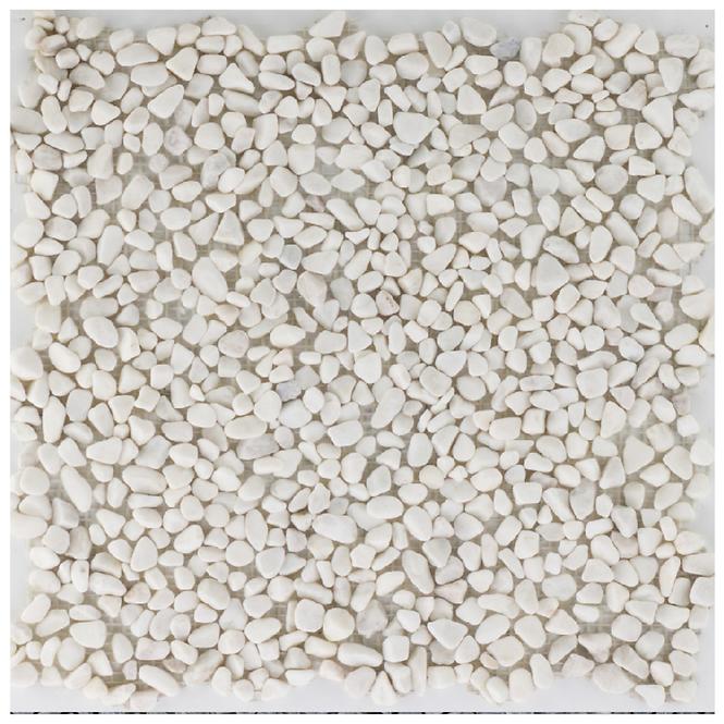 Mosaik Kiesel white mat 48045 30,5x30,5