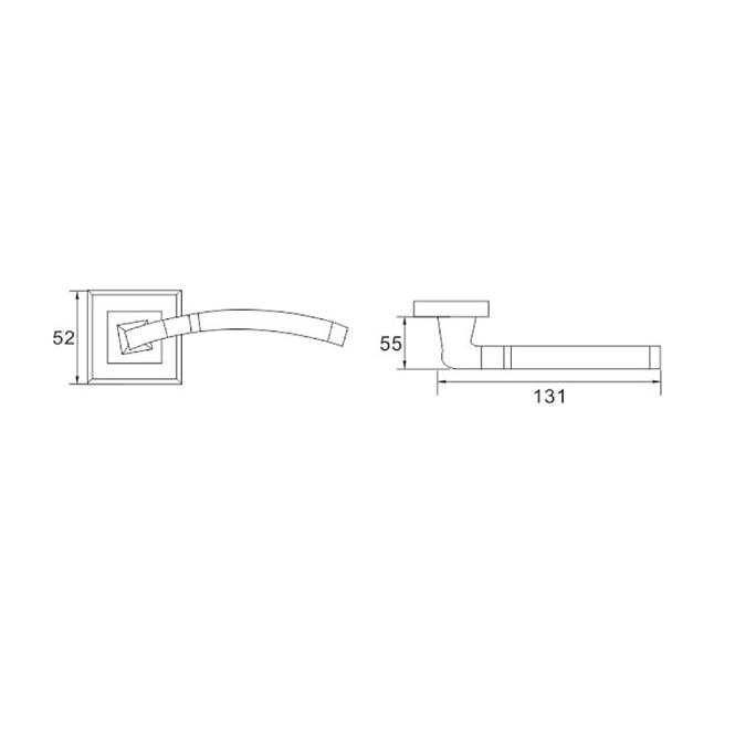 Türgriff Zara ROZ KW E8 nickel/satin