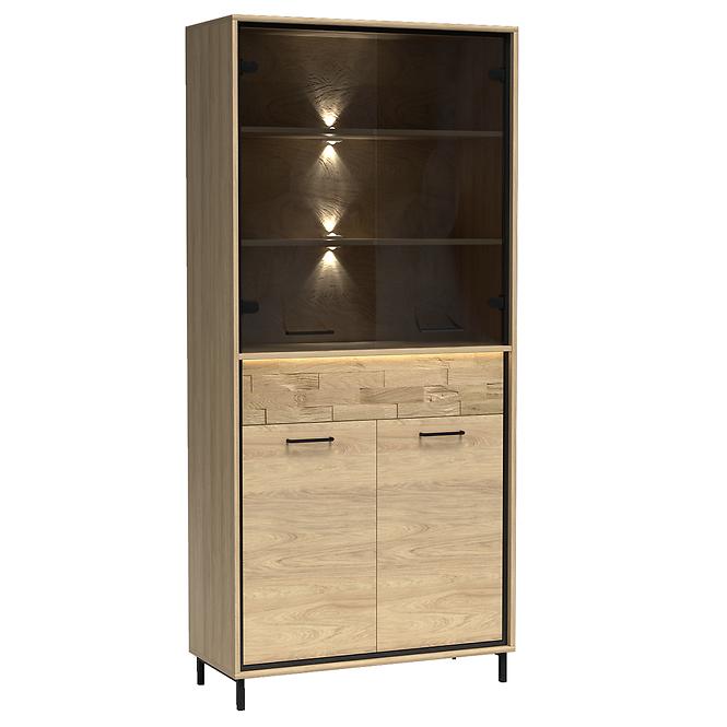 Vitrine Mediolan 92,2cm Board Natural Hikora