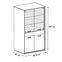 Vitrine Mediolan 92,2cm Board Natural Hikora,6