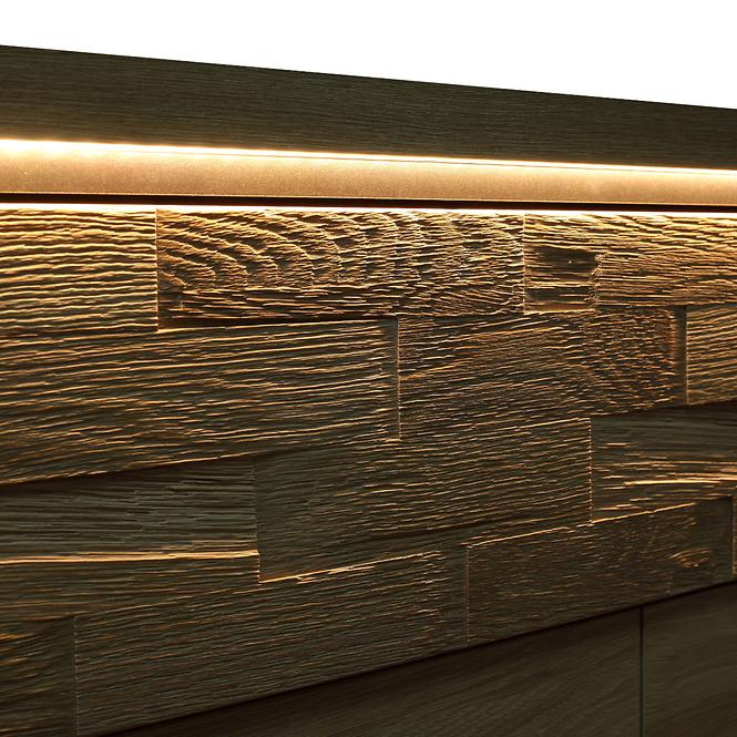 Vitrine Mediolan 49,5cm Board Natural Hikora, P
