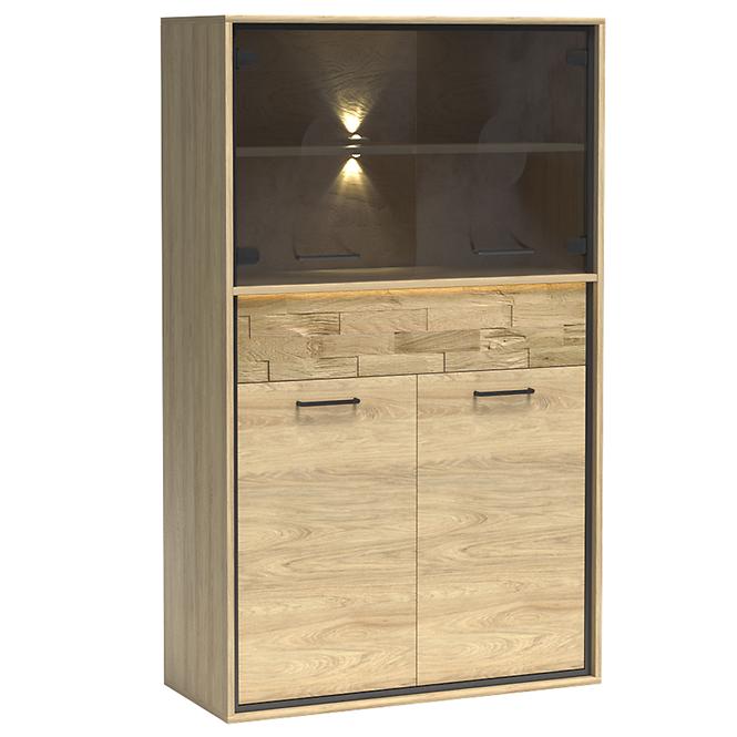 Vitrine Mediolan 92,2cm Board Natural Hikora