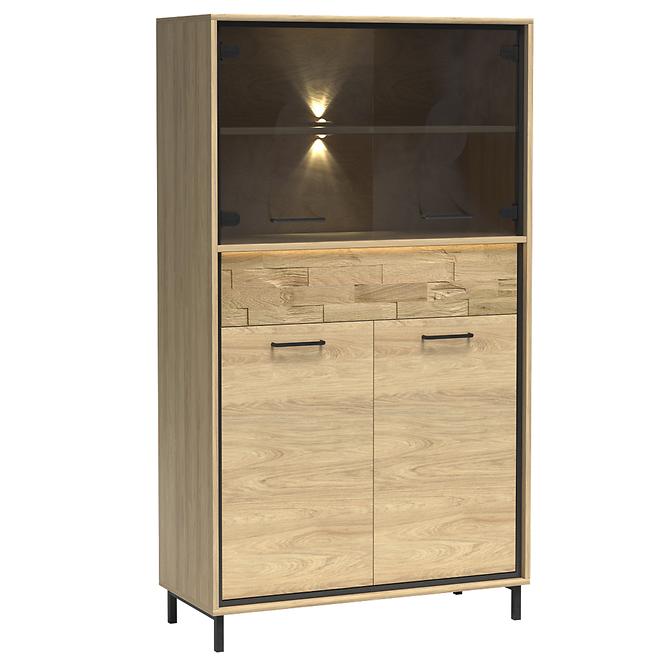 Vitrine Mediolan 92,2cm Board Natural Hikora