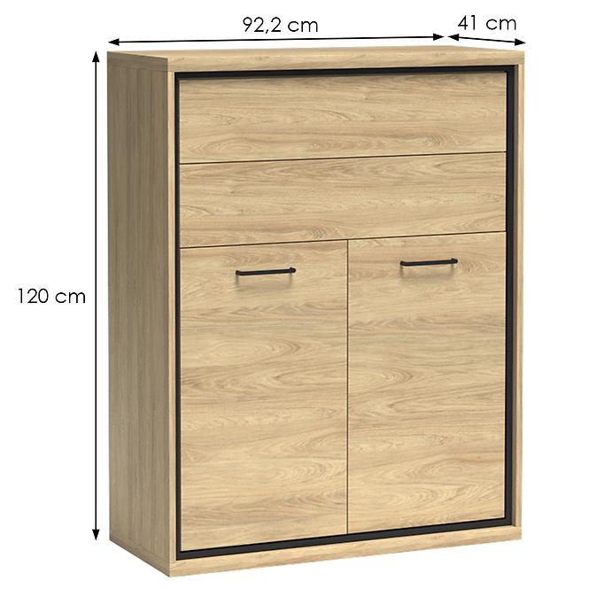 Kommode Mediolan 92,2cm Natural Hikora