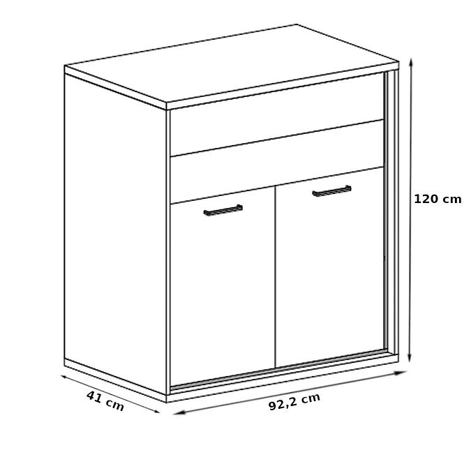 Kommode Mediolan 92,2cm Natural Hikora