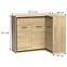 Eckekommode Mediolan 127,5x85cm Natural Hikora,3