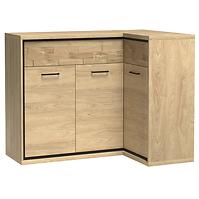 Eckekommode Mediolan 127,5x85cm Board Natural Hikora
