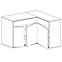 Eckekommode Mediolan 127,5x85cm Board Natural Hikora,7
