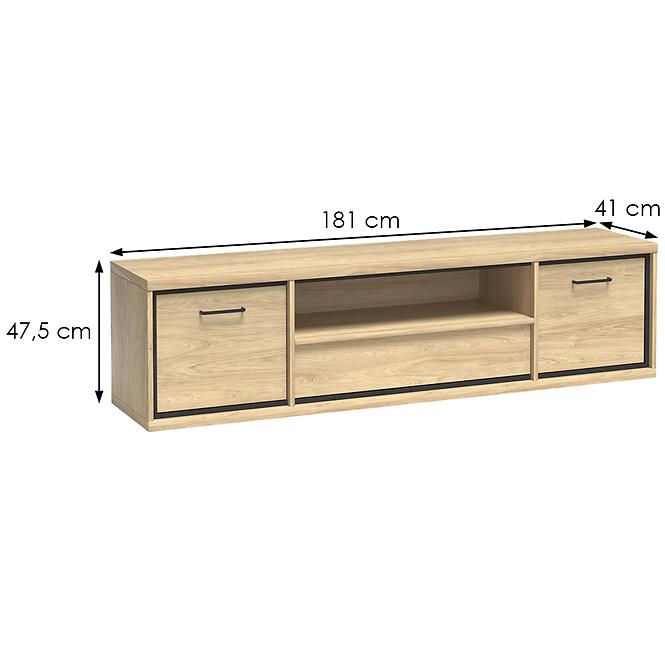 Tv Tisch Mediolan 181cm Natural Hikora