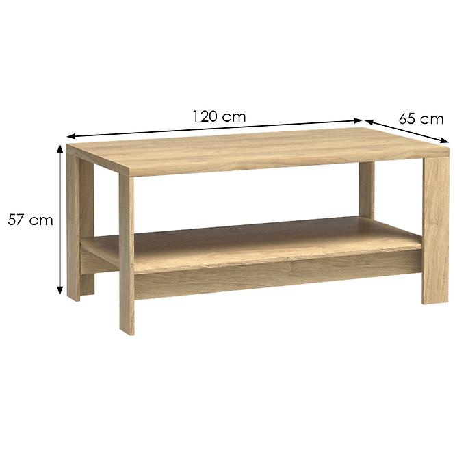 Couchtisch Mediolan 120cm Natural Hikora