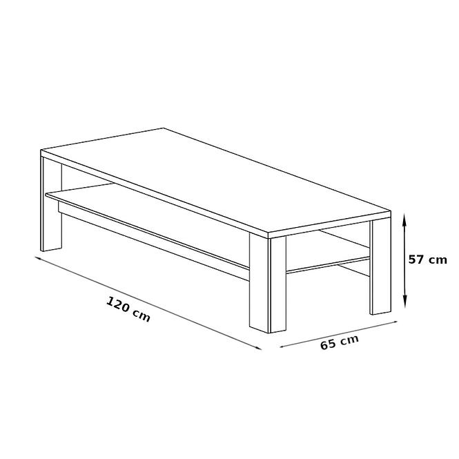 Couchtisch Mediolan 120cm Natural Hikora
