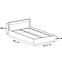 Bett Mediolan 160cm Broad Natural Hikora,3