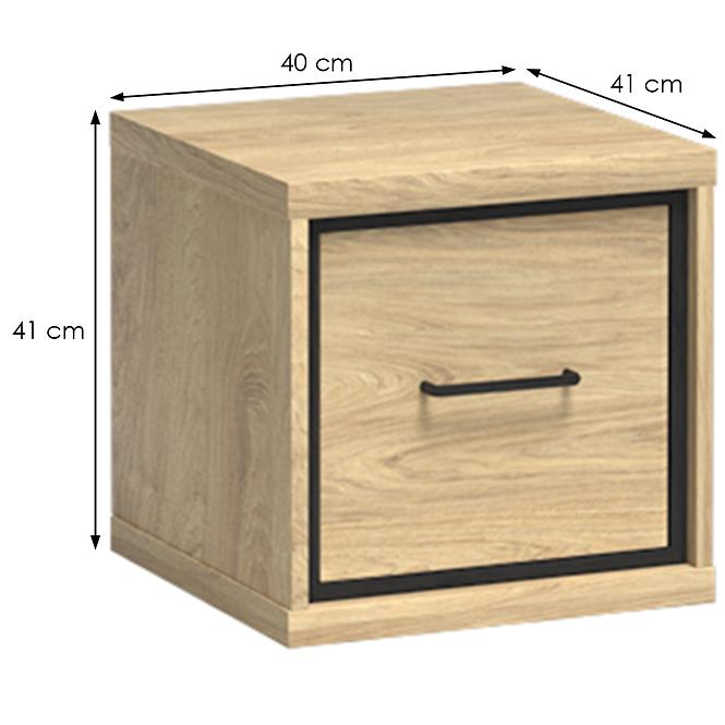 Nachttisch Mediolan 40cm Natural Hikora
