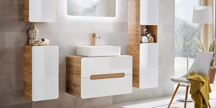 Badezimmerschränke mit Waschbecken - eBaumax.de